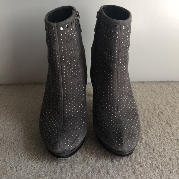 Studded suede ankle boots - Picture 2 of 12